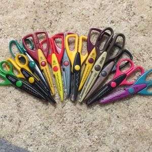 12 Various Crafting Scissors/Edgers/Shapers